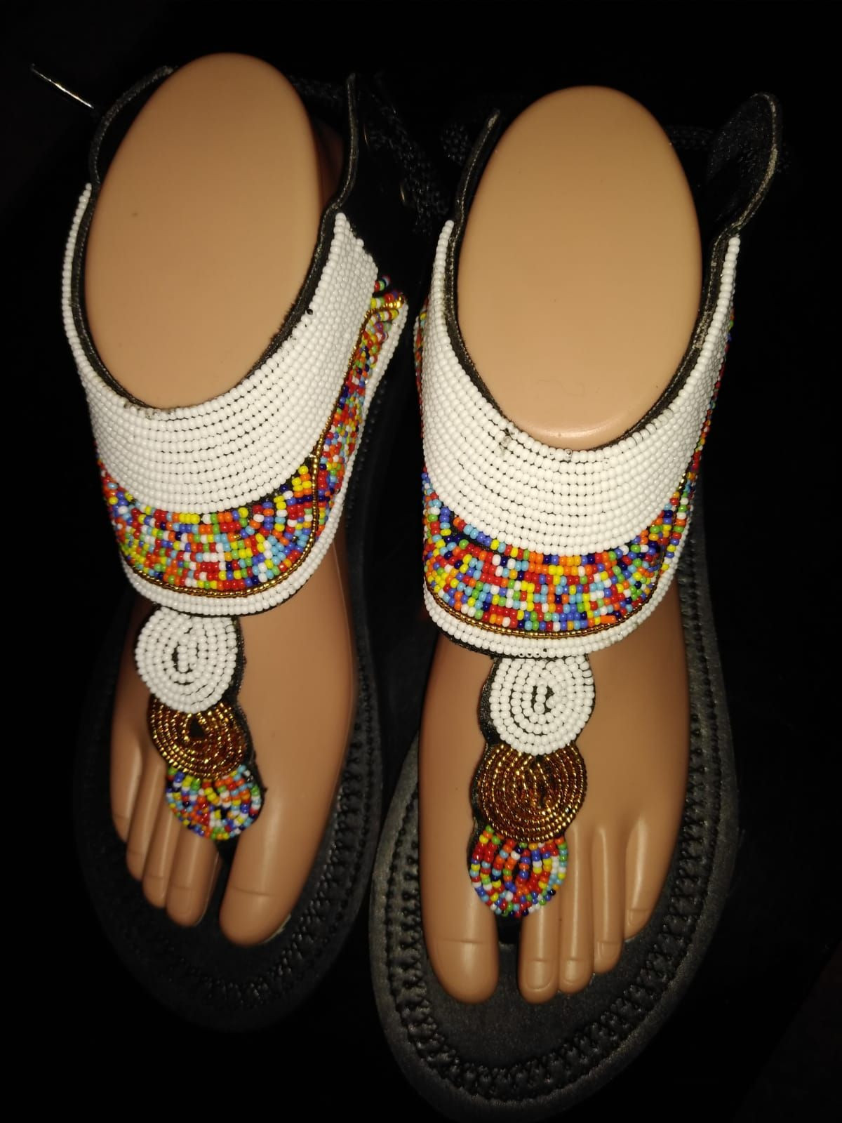 Beaded Maasai sandals