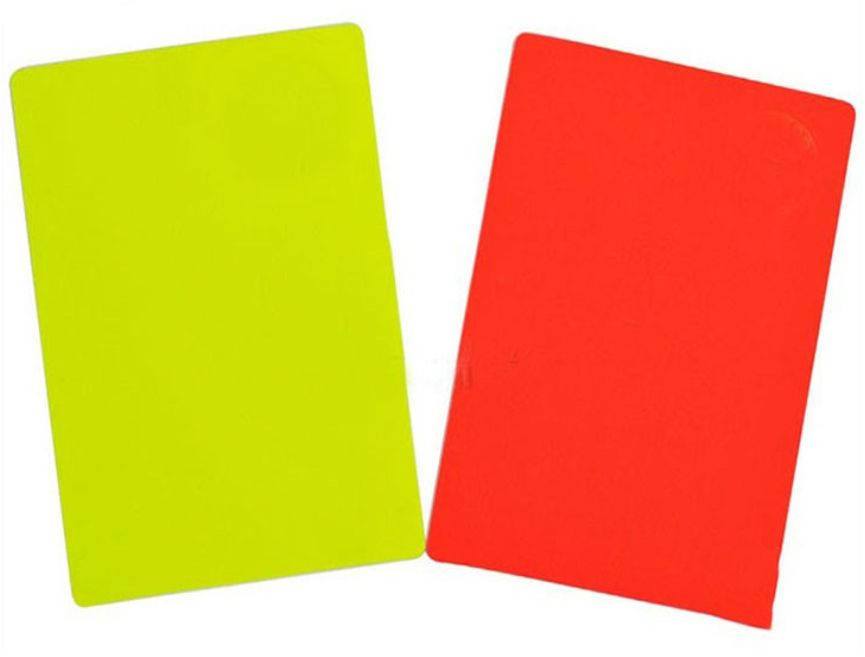 Referee Cards, red/yellow