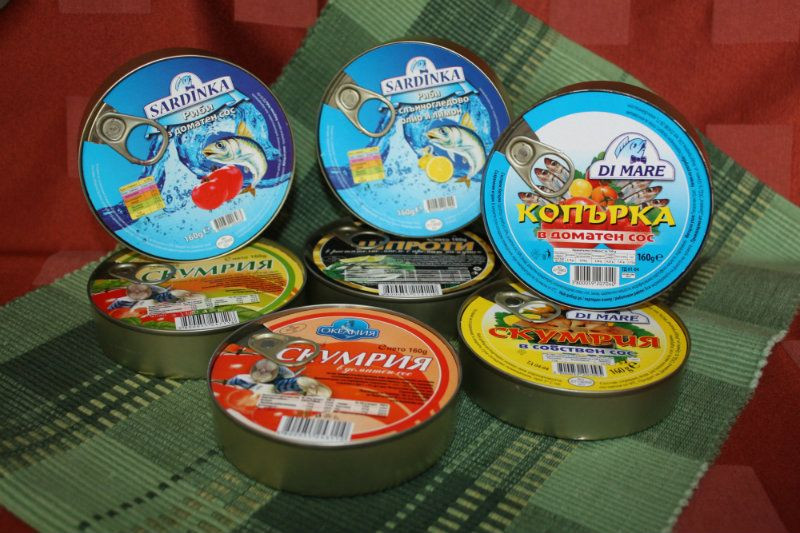 Canned fish from Bulgaria