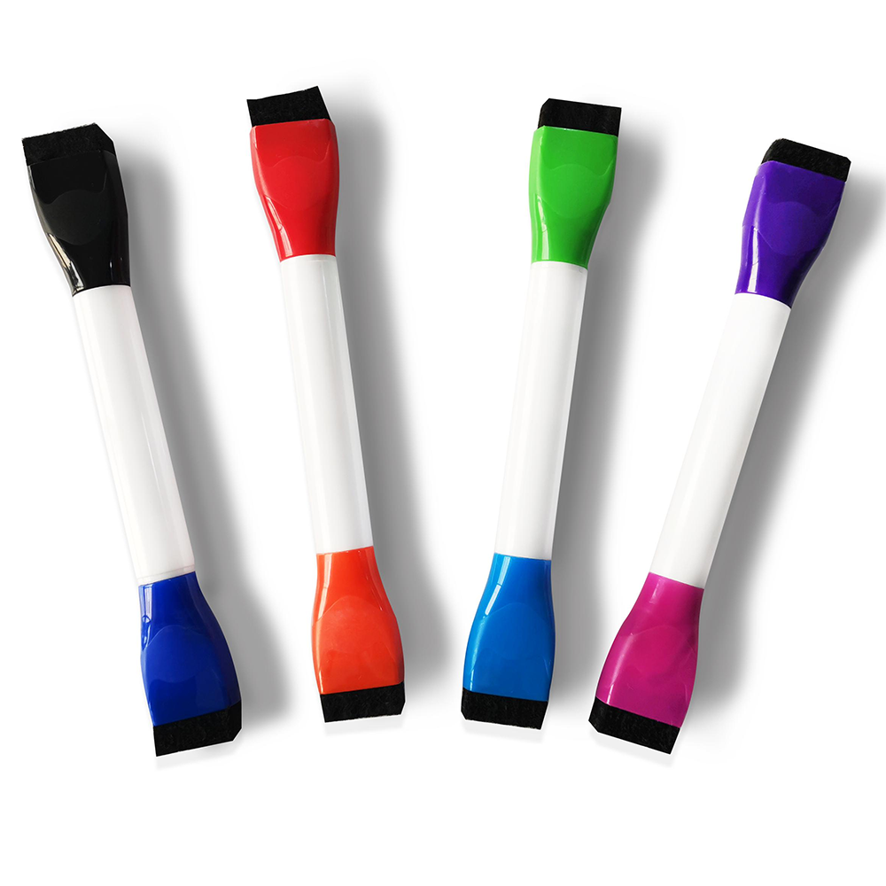 Double head Non-toxic ,low odor Marker, Magnetic Dry erase  Marker/White board Marker pen with various kinds Color