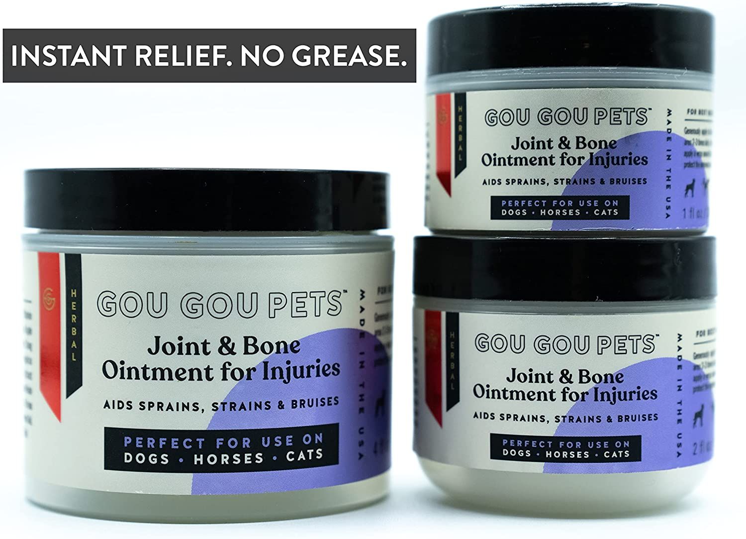 Holistic Natural Herbal Joint and Bone Ointment For Dog, Cat, Horse. For Injury, Sprain, Strain, Swelling. Made in USA.