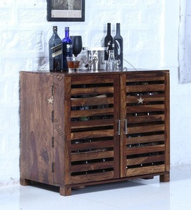 Wooden Bar cabinet  home cabinet in provincial teak finish