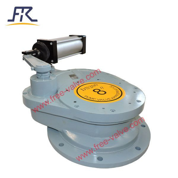 FRZ643TC short structure Pneumatic Swing Ceramic disc Feeding Valve for Replacing dome valve at coal power plants