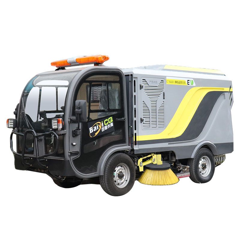 Baiyi-SC60 Electric Four Wheel Road Cleaning Machine Vacuum Street Sweeper Truck
