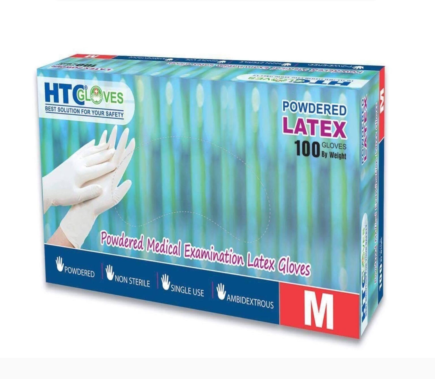 Latex Powdered Disposable Gloves