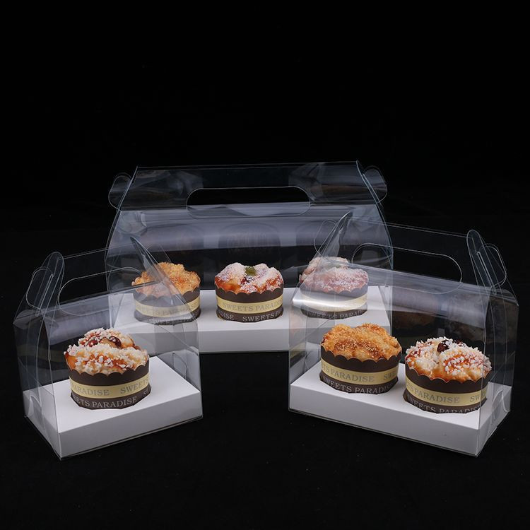 Clear PET Cupcake Box