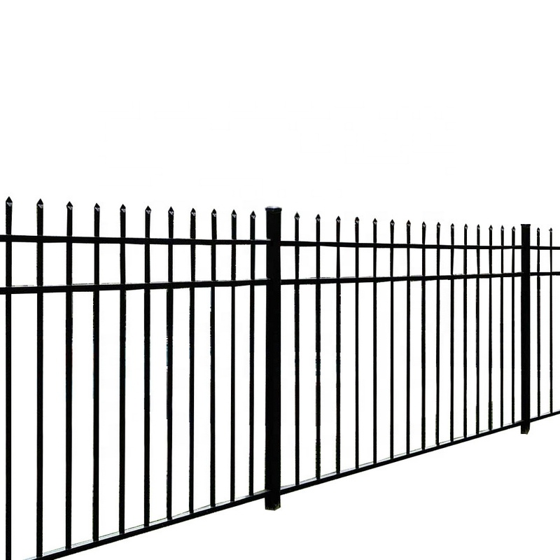 Rustproof iron fence wrought iron garden fence security iron fences custom
