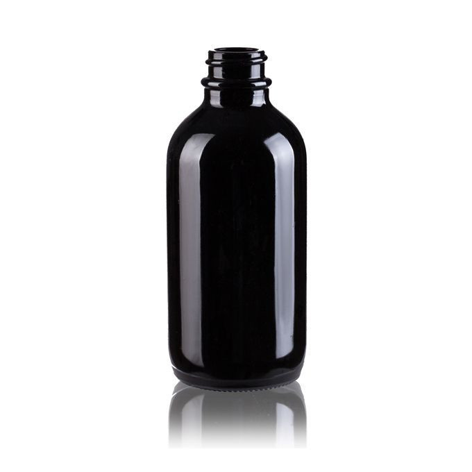 Black Glass Dropper Bottle
