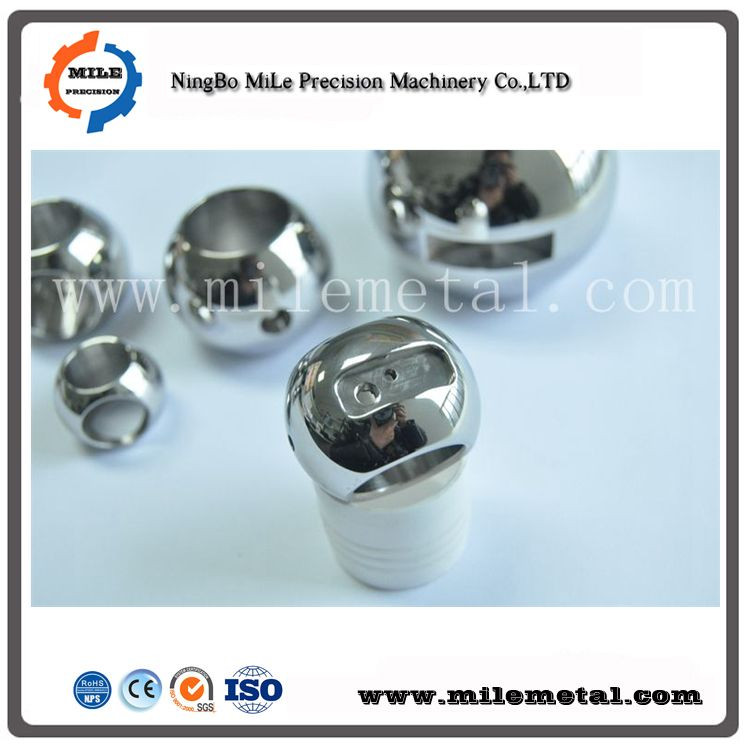 OEM Stainless Steel 3-way Valve Ball,Custom precision polishing valve ball