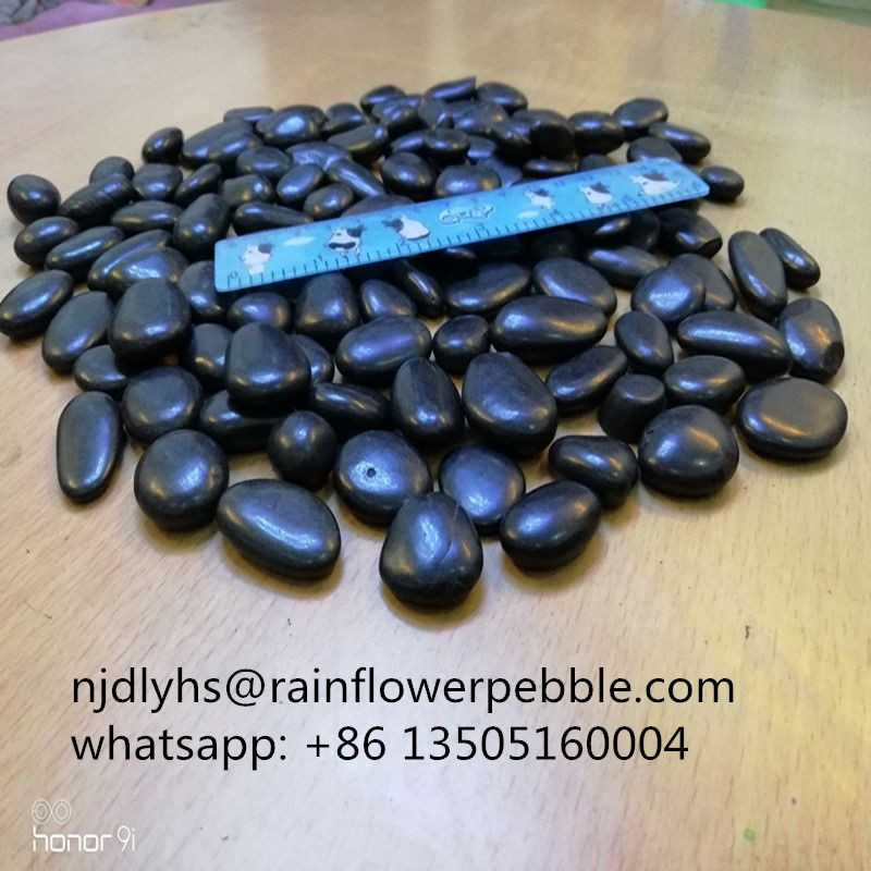 Black Stone Pebble Flooring Shower Floor Pebble Tile