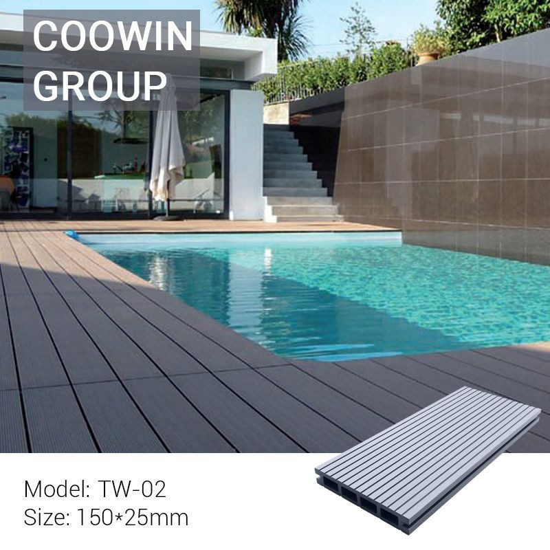 Outdoor China Cheap Hollow Wood Plastic Composite Decking