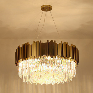 post modern luxury crystal chandelier lighting gold chandeliers pendant lights for home