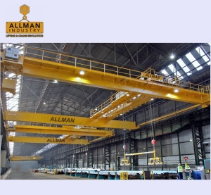 China golden supplier ALLMAN 10ton 15ton 20ton 30ton Double Girder Overhead Traveling Cranes
