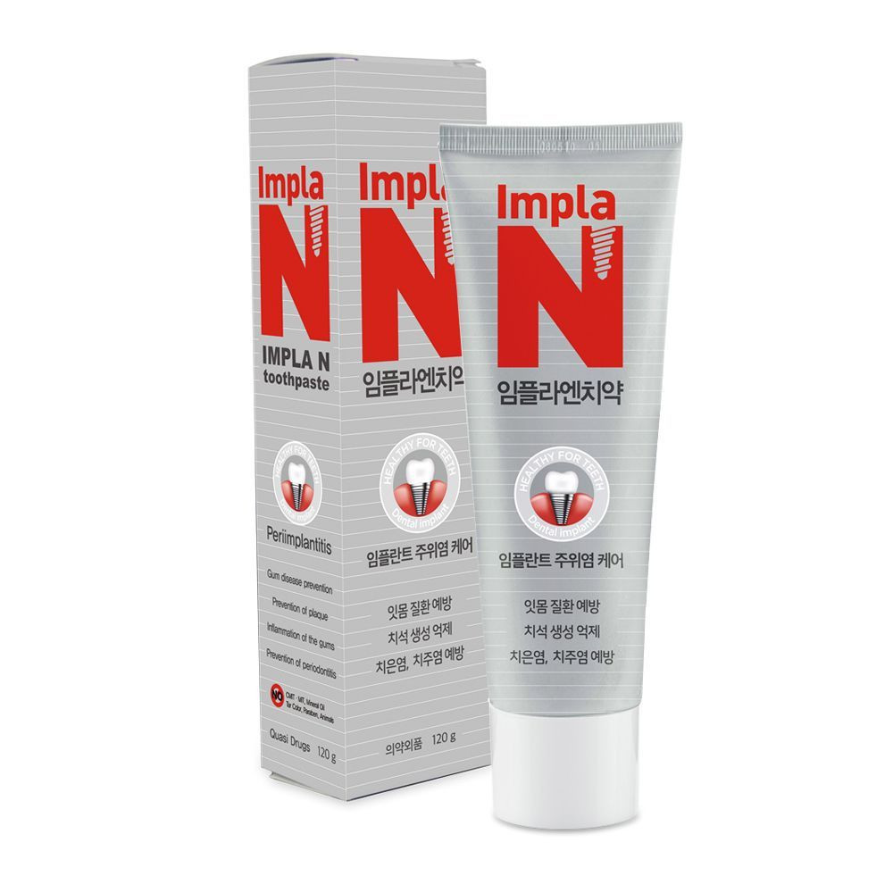 IMPLA-N Toothpaste for Oral Care, Implants, Dentures, and Sensitive Teeth and Gums, Non-Abrasive and Fluoride Free, Infused with Vitamin B6 and Myrrh, Vegan Friendly