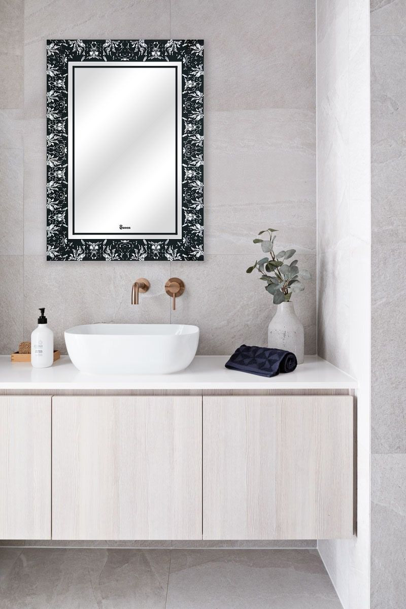 Queen Mirror Batik Black 50x70x3mm