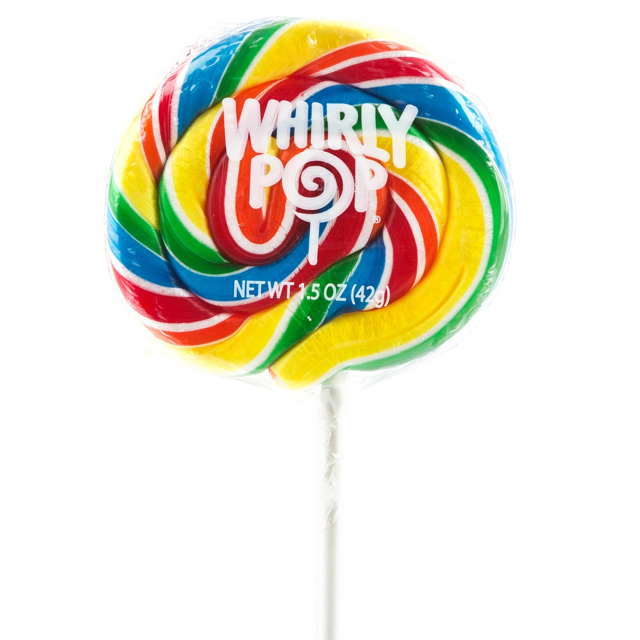 custom Halal cartoon round sweet rainbow swirl flat lollipop