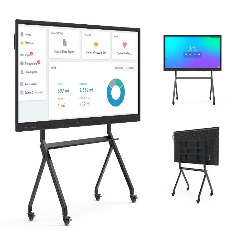 65 75 86 98 110 Interactive flat panel smart View Boards IFP Touch Screen Flap Panel IR Whiteboard