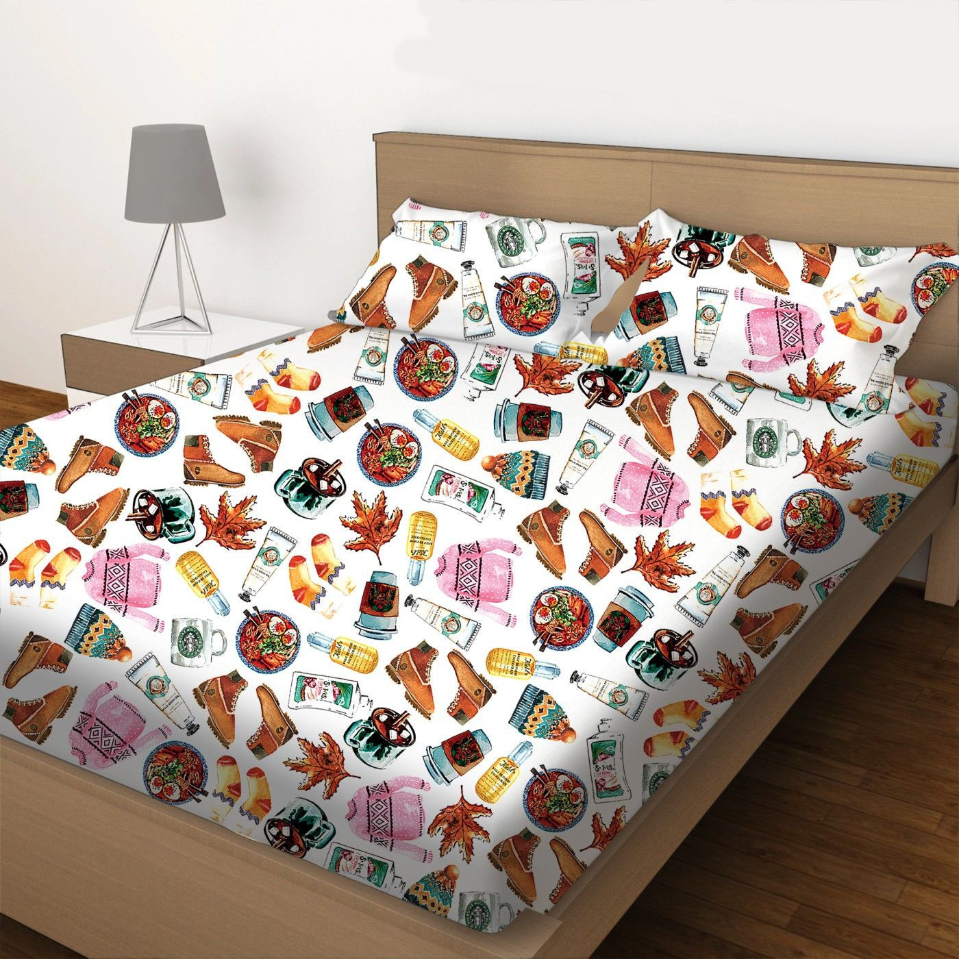 Bedsheet And Pillow Covers Combo