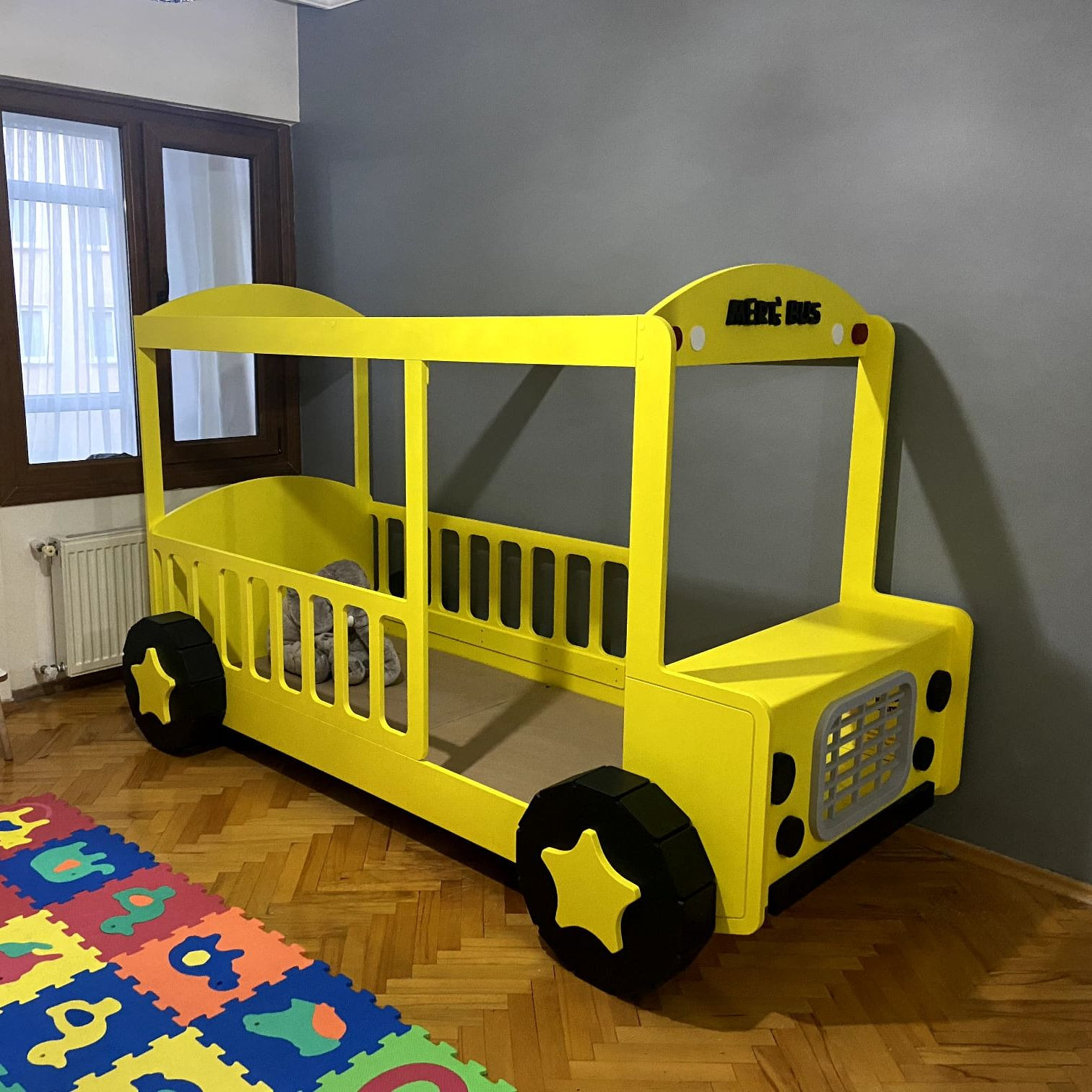 Bed school bus car for child kids school bus bed children kids bedroom furniture sets