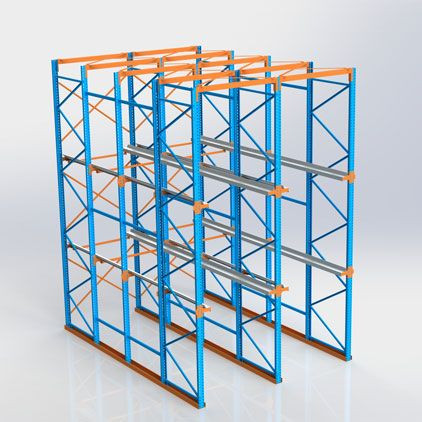 Pallet Racking, Material Handling Storage Aid System Designed To Store Materials On Pallet