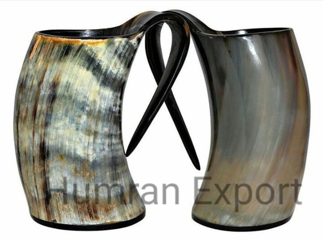 100% Natural Buffalo Horn Mugs