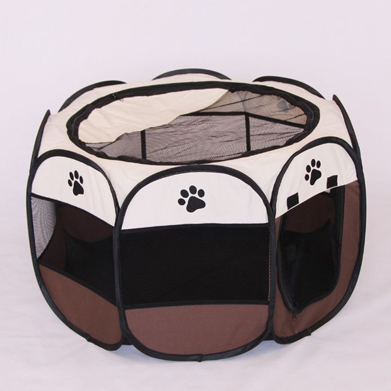 Folding Octagonal Pet Fence Oxford Waterproof