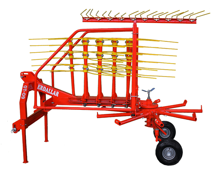 Hay Rake With Gearbox / 2 Wheels