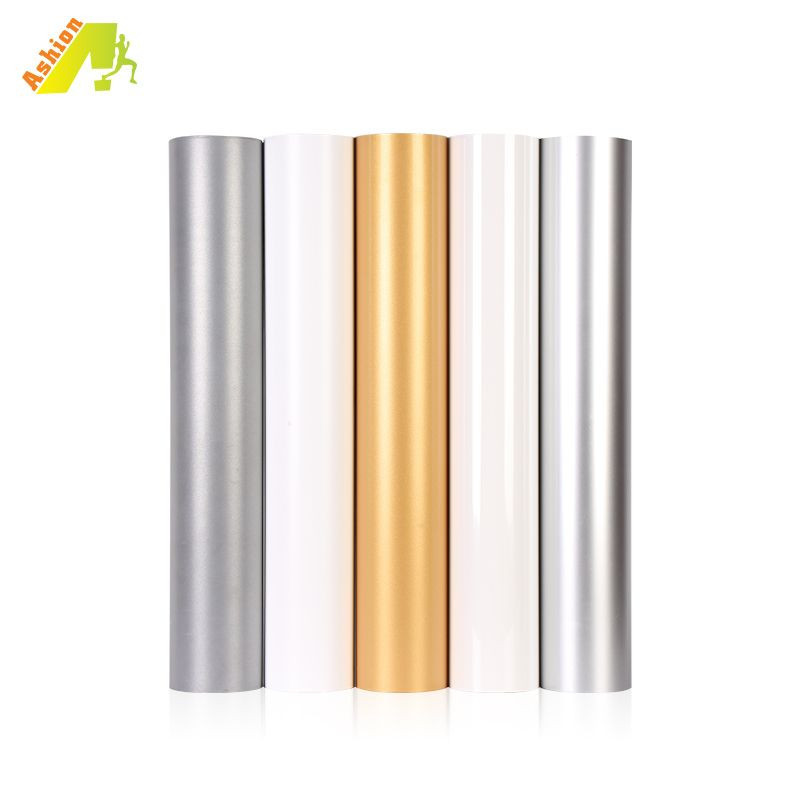 Eco solvent digital printable cutting PU vinyl white gold siliver reflective colors printing film for clothing garments fabric