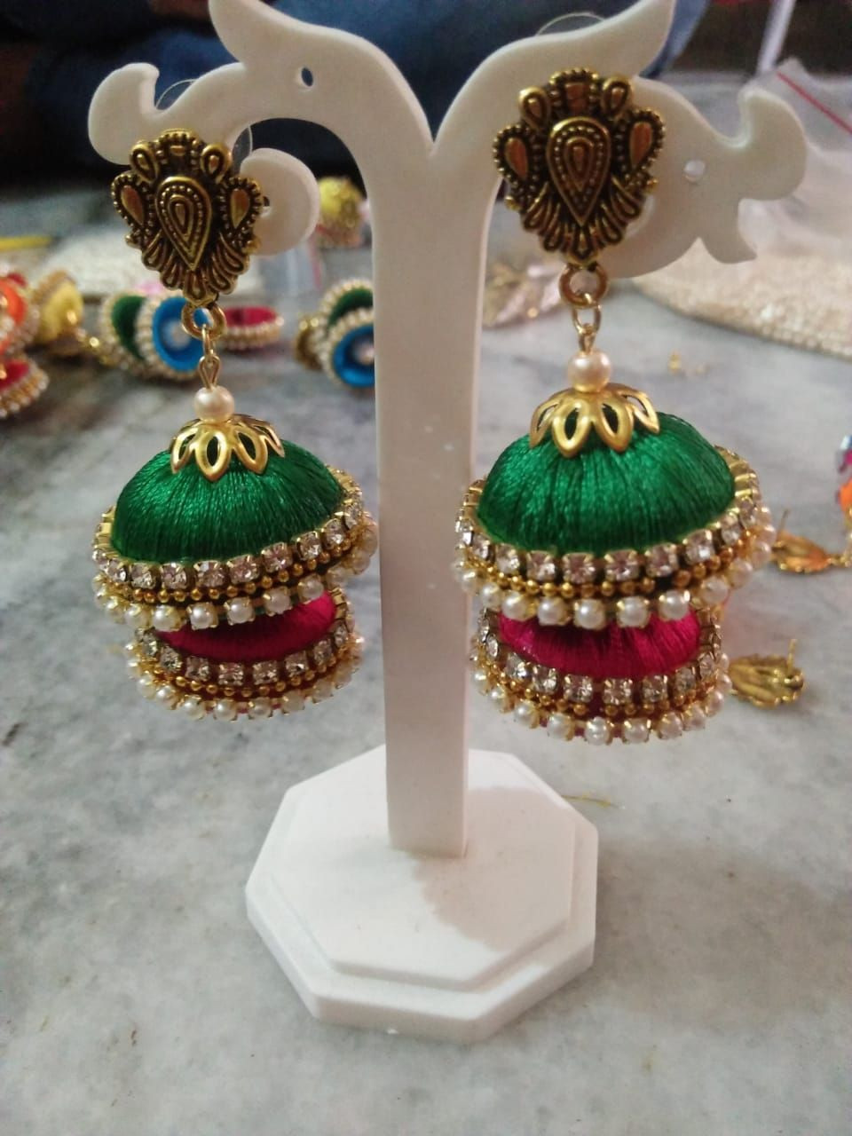 Artificial earrings