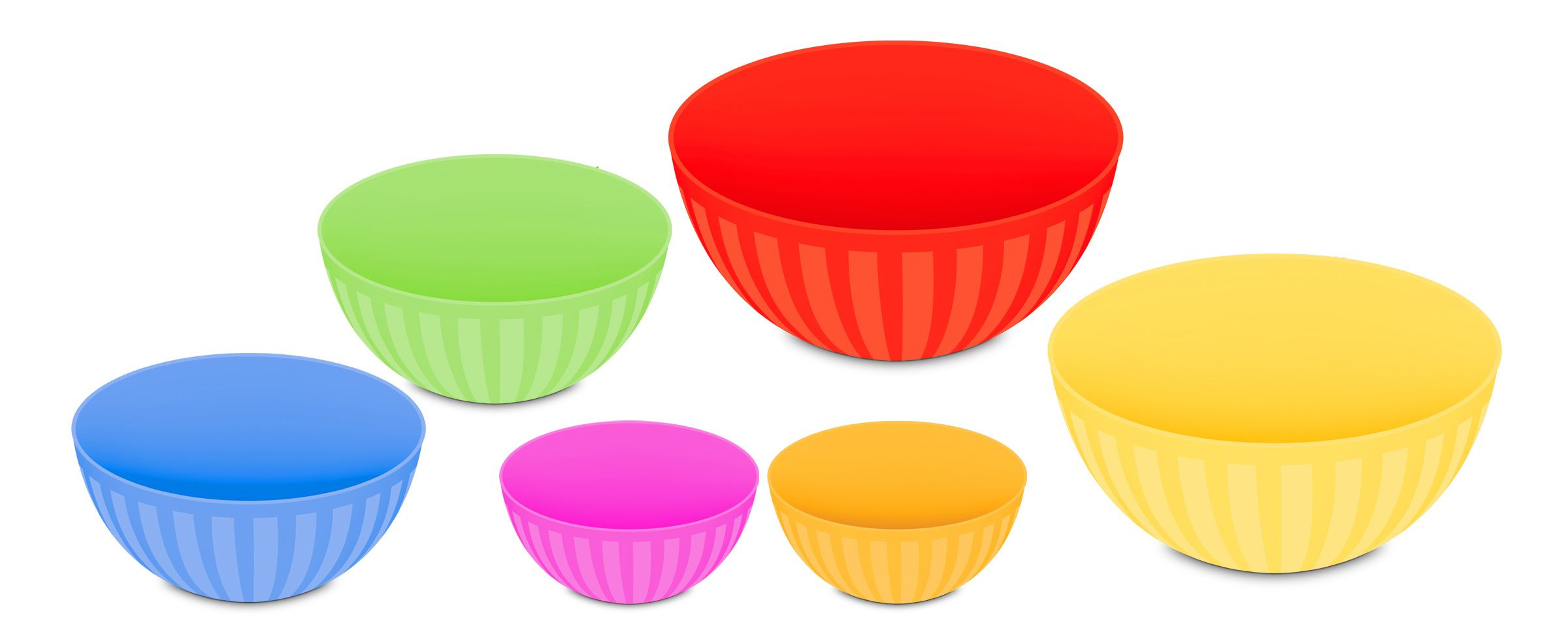 Premio Bowl(small) high quality light weight kitchen bowls 600ml plastic bowls for mixing and serving table bowl