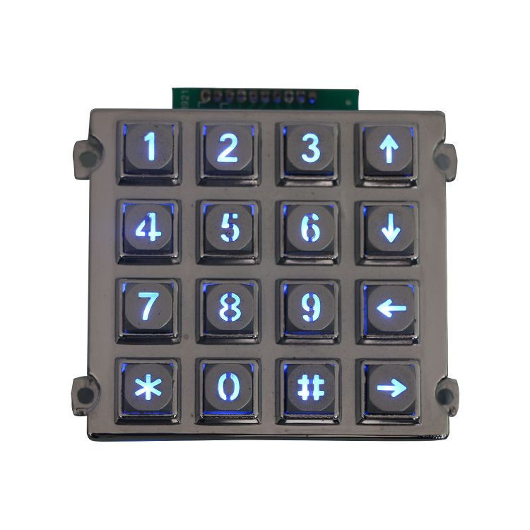 16 keys door lock keypad/waterproof numeric keypad/security LED keypad for access control