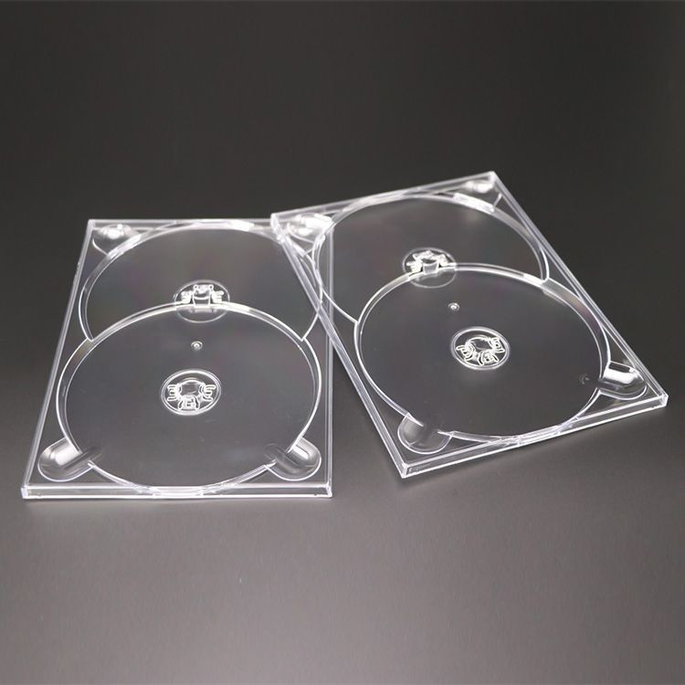 Manufacturer Weisheng 7mm Double 2-DVD PS Material packing digi tray storage digitray