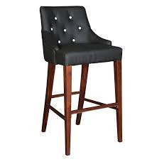 Wooden bar chair  in black color