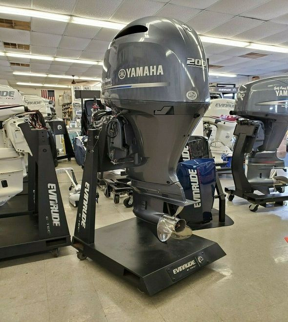 Slightly Used Yamaha 200 HP 4-Stroke Outboard Motor Engine