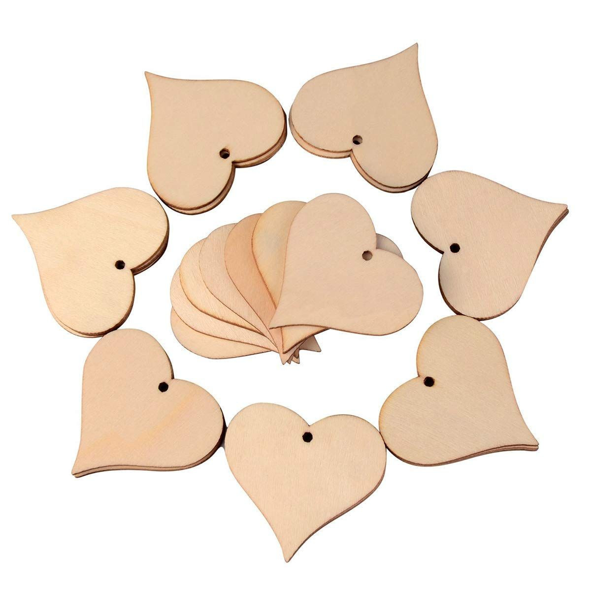 Wooden Craft Hearts