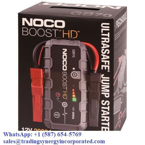NOCO Genius GB70 Boost HD 2000A UltraSafe Lithium Jump Starter
