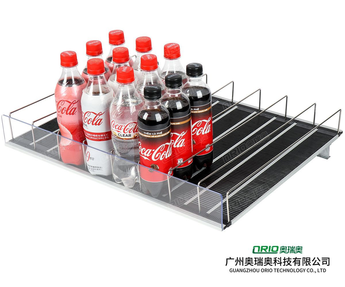 Gravity roller shelf system