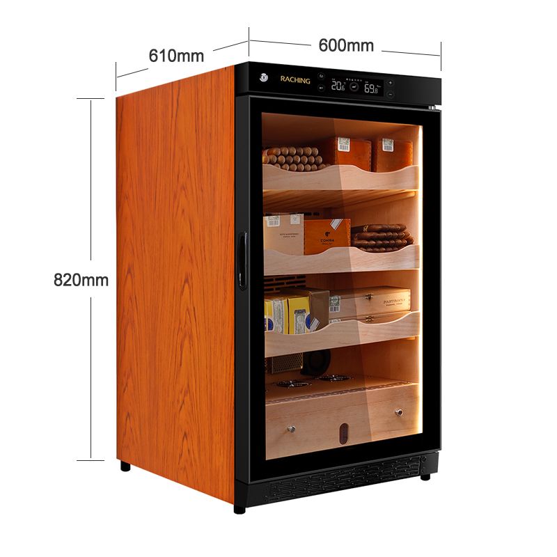 Raching C150A wooden cedar climate control compressor cigar cabinet humidor
