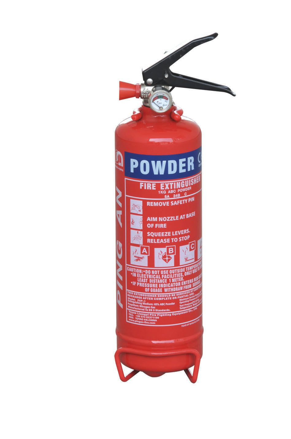 1 Kg ABC Dry Powder Portable Fire Extinguisher