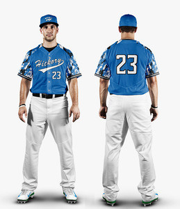 oem custom digital sublimated free design baseball uniform set