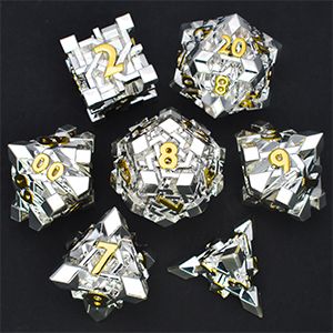 Angel cube Board game dnd dice custom metal dice D20 rpg dice
