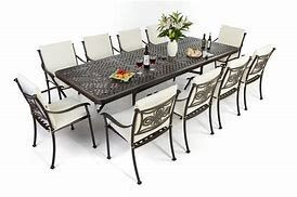 Outdoor iron dining table and chair
