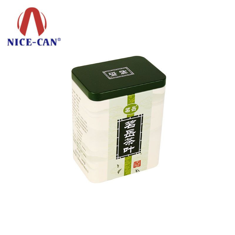 custom storage metal gift tea tin can packaging square tea tins box