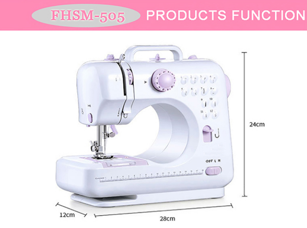 505 Hot Sale Electric High Speed Household Lockstitch Multifunction Portable Domestic Sewing Machine Motor