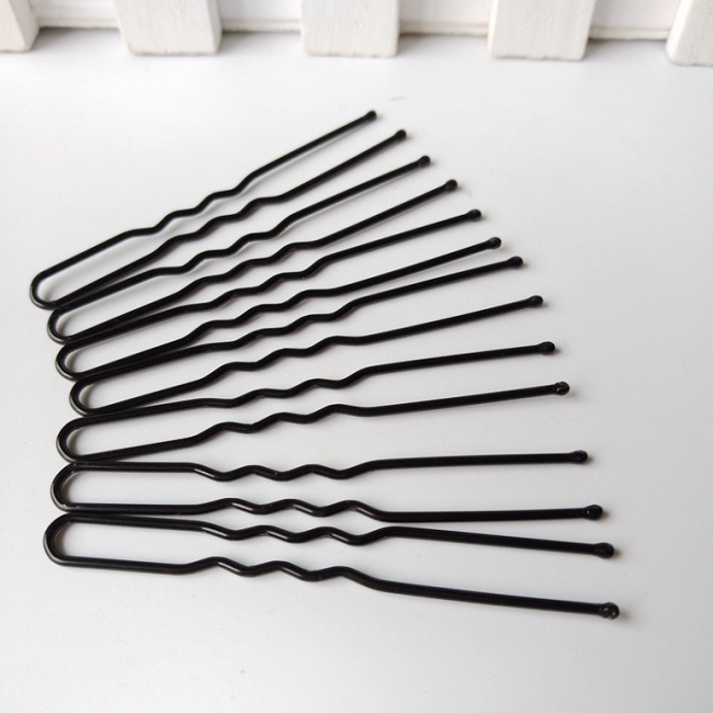 Hair accessories Fashion blonde hair bobbys pins ripple black hairpins