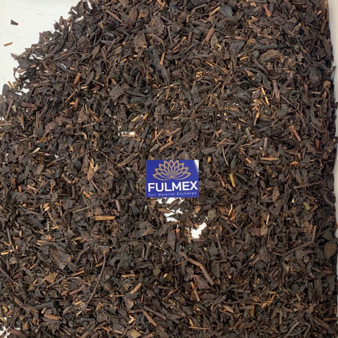 Black tea leaves