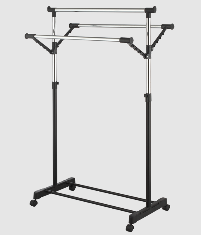 VOKA WINNER MULTI-FUNCTION EXTENDABLE GARMENT RACK, CLOTHES ROLLING  HANGER (6B-8751V1)