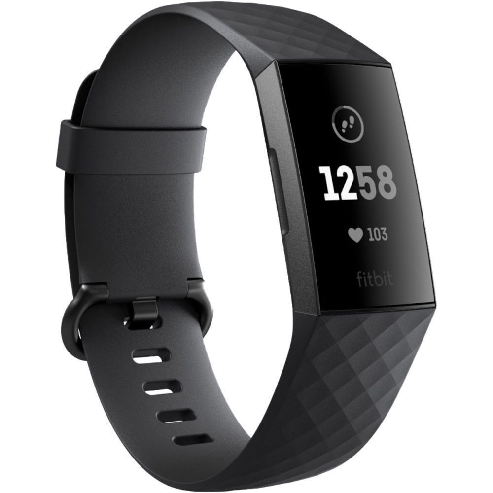 Fitbit Charge 3 Graphite Black (One Size, EU Spec)