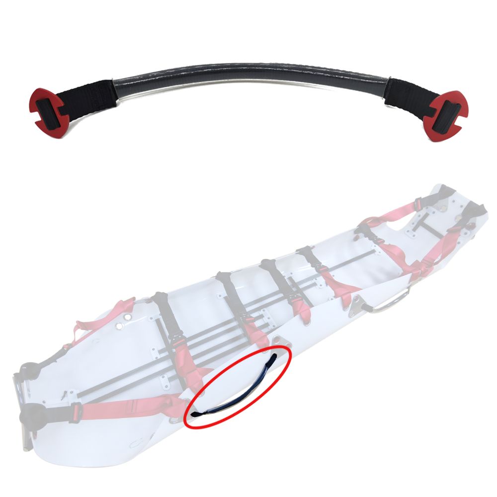 Roll up semi-rigid stretcher for firefighting use