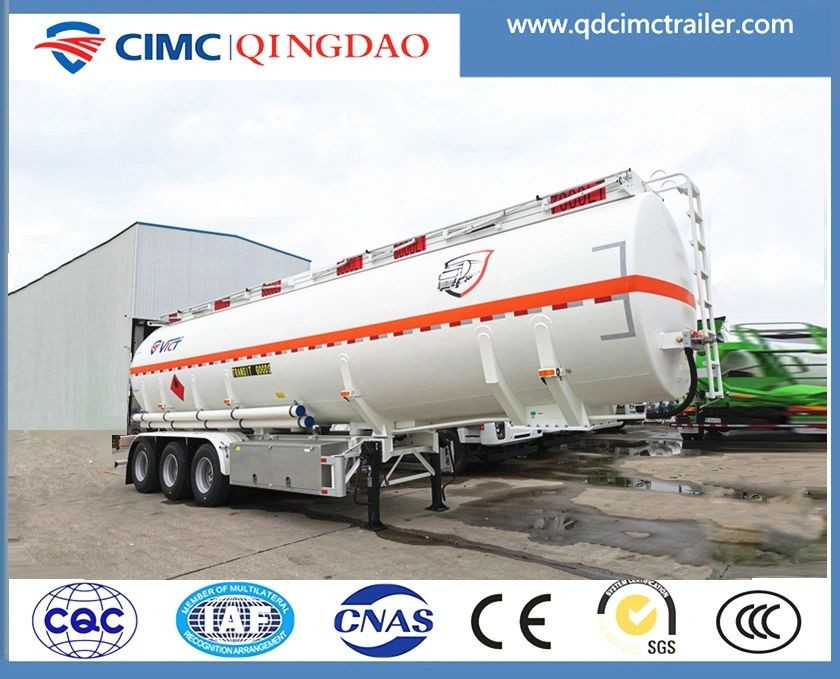 China Cimc 2 axles~ 4 axles  Aluminum 30000 liters ~54000 Liters  Diesel Fuel Oil Tanker Trailers